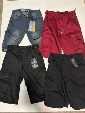 Lot of 4 Men’s Shorts Size 32/ Cargo Denim/ Mark & Dutch Denim & Rivets, Fashion